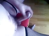 Crossdresse in net stockings jerking snapshot 3