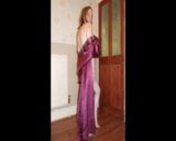 Purple silk night Dress snapshot 14