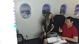 Foot fetish sex with stewardess while in air plane. snapshot 10