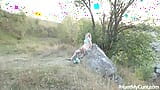 I hunt my cunt - teen girl Kristina plays with her pussy in a stone quarry snapshot 13