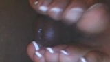 Tianna's French pedicure footjob snapshot 1