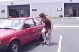 Hairy MILF Pissing In Carpark snapshot 2