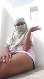 Indian Gilma housewife masturbating home terrace snapshot 1