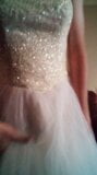 Quick standing pump & dump of Oleg Cassini wedding dress snapshot 5