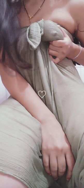 Hot girl massaging her body