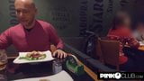 Marco Nero fucks and buggers Vittoria Dolce in restaurant snapshot 2