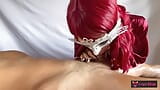 Sexy massage von rothaariger, schlampiger blowjob tief in den hals und spermaschlucken snapshot 8