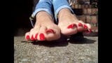 Long red toenails snapshot 2
