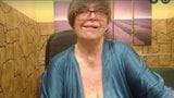 Adorable grandma is showing her huge boobs snapshot 4