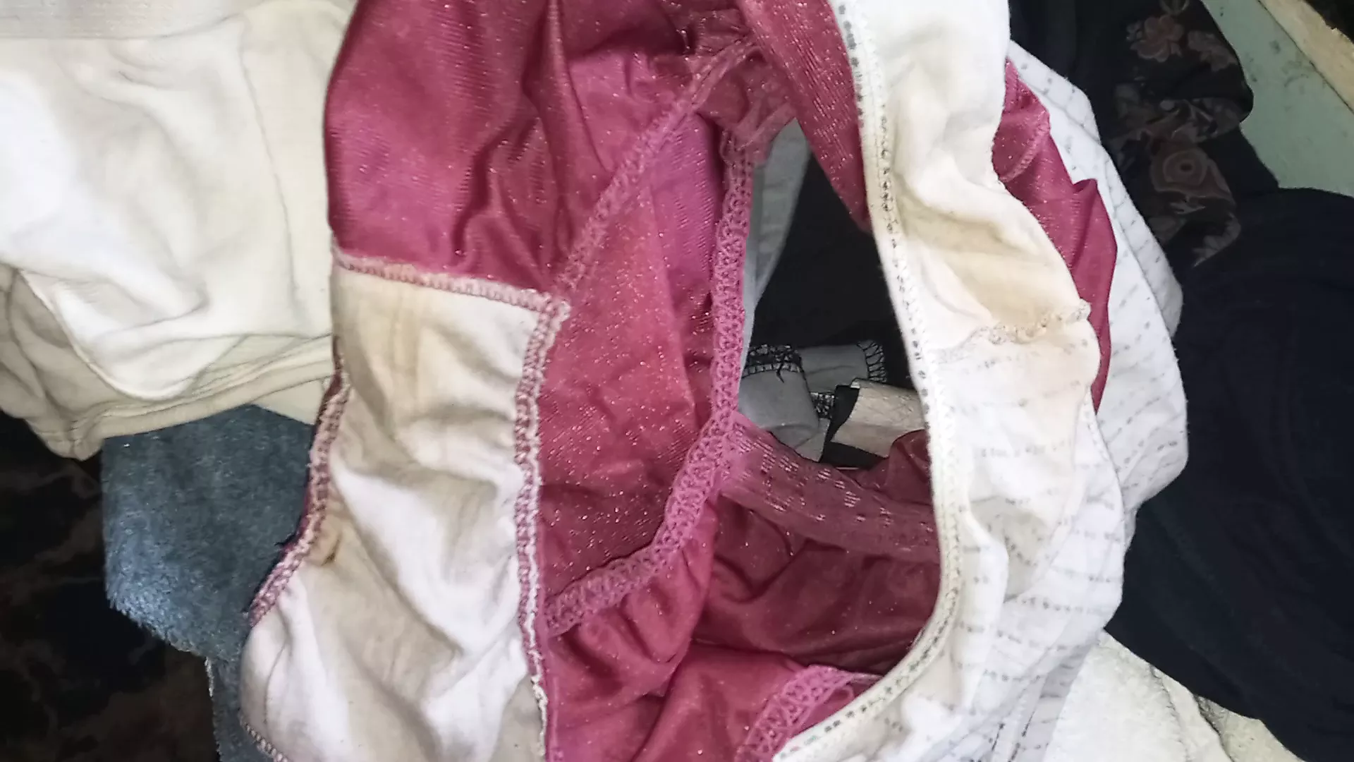 Smelling & Licking Wife Dirty Panties