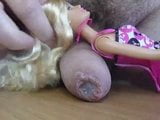 Barbie with sexy pink shoes and my cock snapshot 1