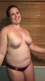 chubby girl dancing and moving tits snapshot 2