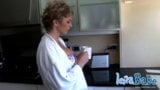 MILF gets naked after morning coffee snapshot 1