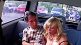 Natural titted German lady pleasing a cock in the back of the car snapshot 19