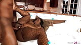 Fat BBW Black Ebony Mom with Biggest Ass and Tits seduce his Friend to Fuck snapshot 13