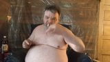 Fat Pig Drinks Piss and Cums in a Sticky Mess snapshot 9