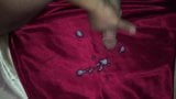 Red satin nightie cum snapshot 10