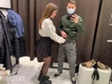 Public blowjob in fitting room with my fucking girlfriend an snapshot 3