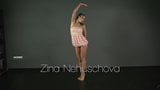 Brunette gymnast Zina shows how flexible she is snapshot 1