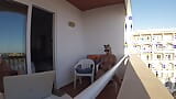 Mutual masturbating on balcony snapshot 10