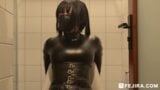 Fejira com Leather girl self bondage and masturbating orgasm 02 snapshot 9