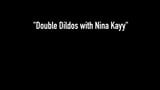 Double Dildo Lesbian Fun With Angelina Castro & Nina Kayy! snapshot 1