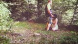 Submissive wife trains in the forest snapshot 13