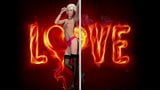 HOT LOVE - stockings blonde striptease pole dance snapshot 6