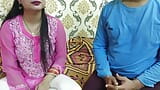 Indian beautiful husband wife celebrate special Valentine week Happy Rose day dirty talk in hindi voice saara give footjob snapshot 9