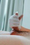 Pumping dick wearing latex medical gloves snapshot 16