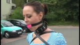 ballgag armbinder public snapshot 3