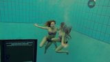Katka và kristy bơi lội dưới nước babes snapshot 1