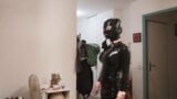 LaurenFR – rubber and latex doll, sissy, trap, femboy in full body latex catsuit showing their ass snapshot 7