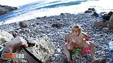 Gordita rubia francesa dickxy follada por el culo en la playa snapshot 17