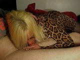 Wendy leopard dress blowjob snapshot 3