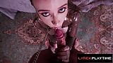 Latex Fuck Doll Scarlet Chase Leashed Up and Ass Plowed snapshot 8