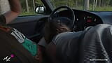 คู่รักวัยรุ่นเย็ดในรถและอัดวิดีโอเย็ด - แคมในแท็กซี่ snapshot 4