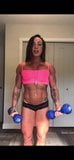Muscle girl workout snapshot 2