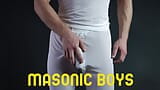 MasonicBoys Sage Roux लम्बे लंड वाले Adam Snow द्वारा डेस्क पर झुक जाती है snapshot 1