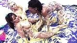 Massive boobs lesbians pour egg yolk all over themselves for a slippery and sexy pussy rub snapshot 15