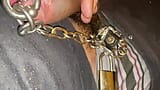 Longest chained Pierced cock ever Masturbation Part II snapshot 5