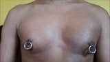 6 gauge nipple rings pecs muscle flex snapshot 1