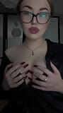 Before going to work I decided to cheer myself up, I really like to massage my tits, it excites me snapshot 2