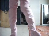 Pink extreme heel crotch boots snapshot 1