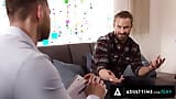 ADULT TIME - Therapist Caden Jackson Gives Straight Client Bruce Jones His First Gay Anal Experience snapshot 3