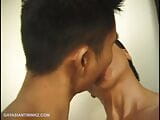 Muscular Asian Gay Threesome snapshot 1