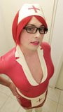 Sissy Rubber Nurse Bound and Vibed snapshot 3