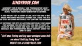 Self anal fisting and big open anus prolapse in a wheat field by Sindy Rose snapshot 1