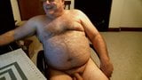 Naked bear dad on Webcam snapshot 2