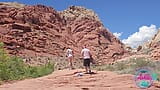 Ashley bij Red Rock Canyon - achter de schermen fotoshoot! snapshot 12